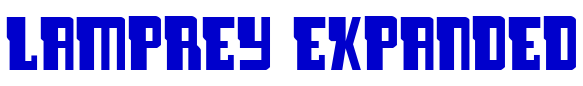 Lamprey Expanded font
